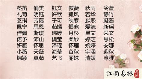 名子 名字|高雅有诗意的女生名字（156个最新）